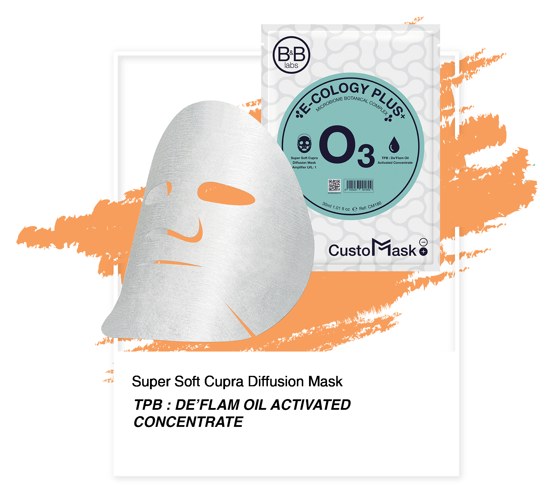 O3 Супер мягкая тканевая диффузионная маска с медным волокном